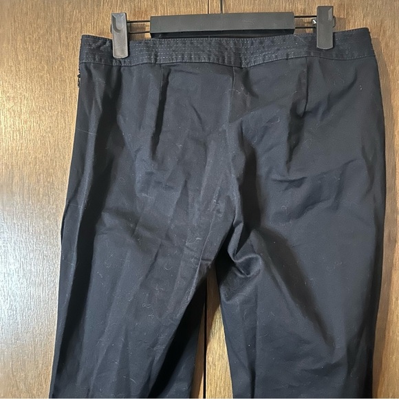 Jacob Black Button Accented Fitted Pants Sz 4 Office Business Casual Work Pants - Picture 6 of 10